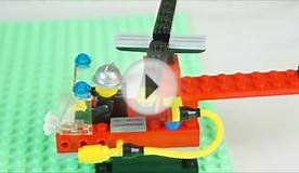 Собираем конструктор Лего. Пожарный вертолет Lego. Видео